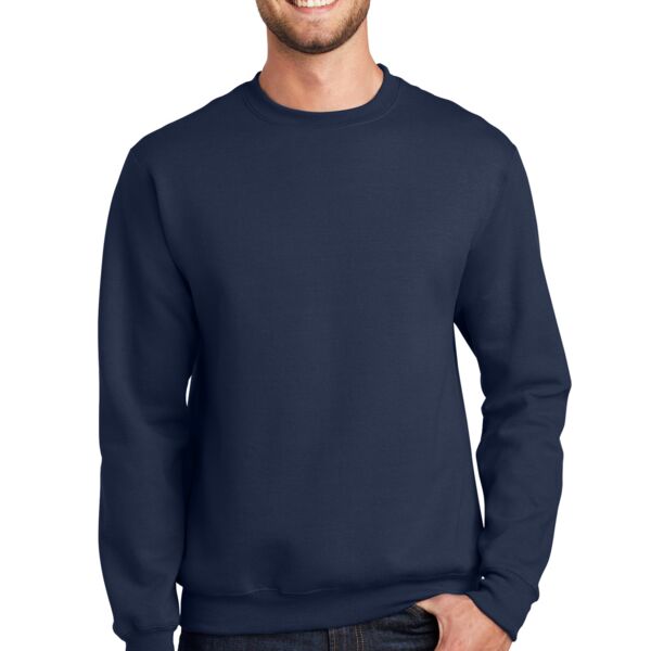 Fleece Crewneck Sweatshirt - Left chest & full back print Thumbnail