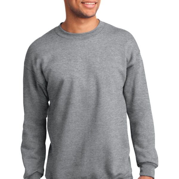 Tall Fleece Crewneck Sweatshirt - Left chest & full back print Thumbnail