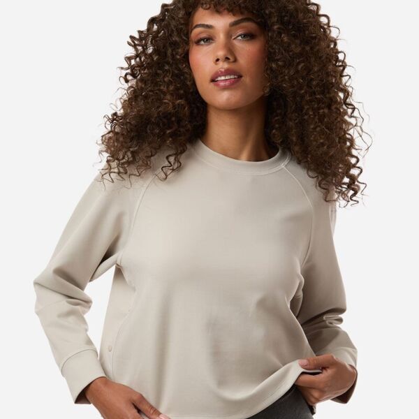 Women's Beyond Side-Snap Crewneck Sweatshirt Thumbnail